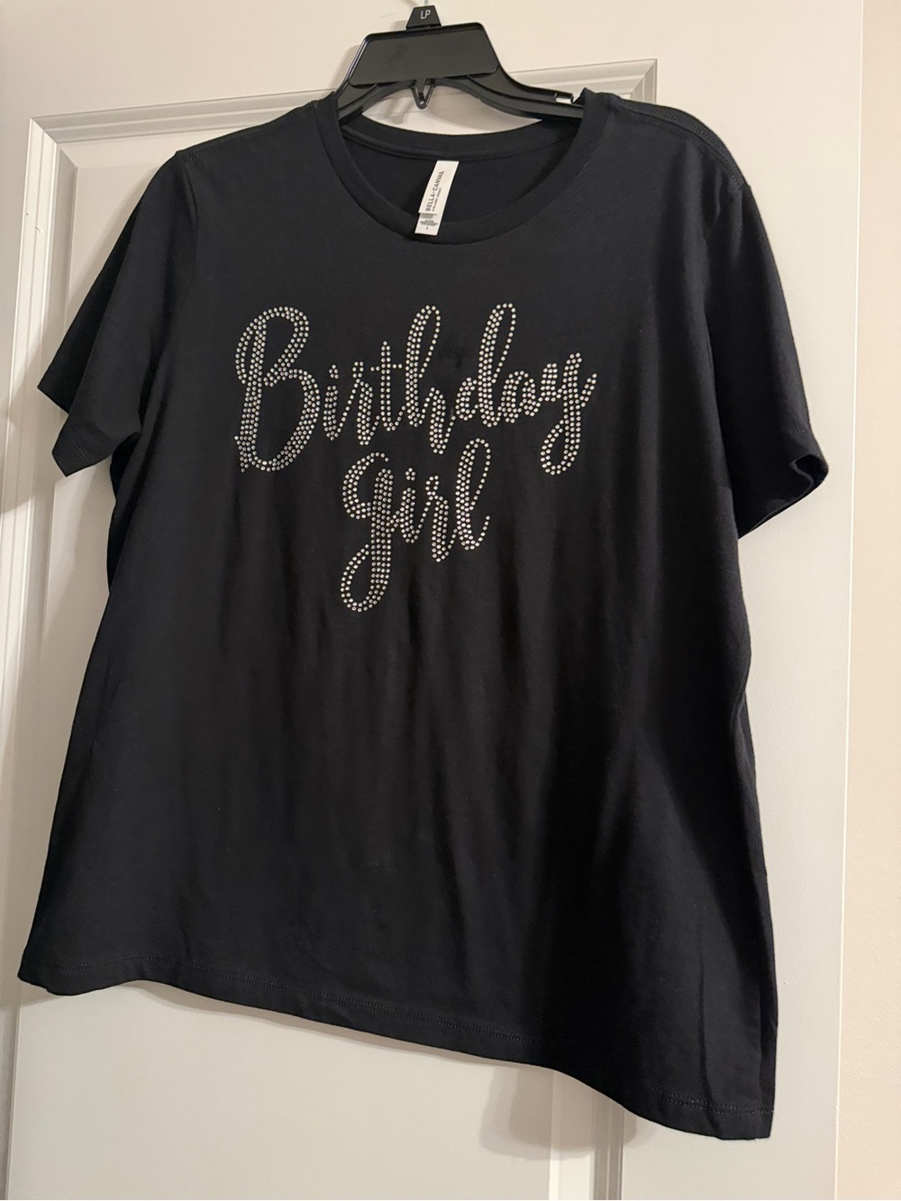 Amazon Black Rhinestone Script Tee - Picture 2 of 2